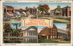 Greetings from Saratoga Spa Saratoga Springs, NY Postcard Postcard