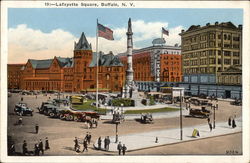 Lafayette Square Buffalo, NY Postcard Postcard