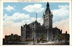 View of City Hall Buffalo, NY Postcard Postcard