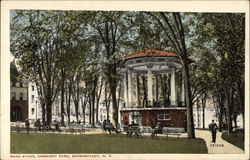 Band Stand, Crescent Park Postcard