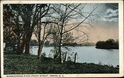 Susquehanna River - Front Street Postcard