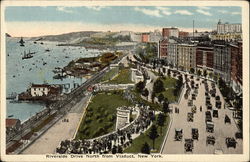 Riverside Drive North from Viaduct New York, NY Postcard Postcard