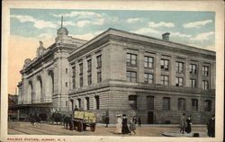 View of Railway Station Albany, NY Postcard Postcard