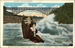 Martha Wagenfuhrer, Maid of Niagara Falls Rapids Ontario Canada Postcard Postcard