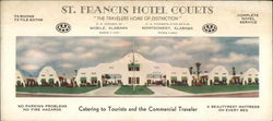 St. Francis Hotel Courts Mobile, AL Large Format Postcard Large Format Postcard