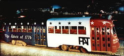 Allegheny County's "Spirit of 1776" Trolley Pittsburgh, PA Large Format Postcard Large Format Postcard