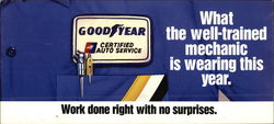 Goodyear Certified Auto Service Large Format Postcard