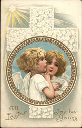 All Easter Joy be Yours With Angels Postcard Postcard