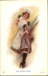 The French Maid Women Postcard Postcard