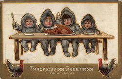 Thanksgiving Greetings from the Pole Postcard