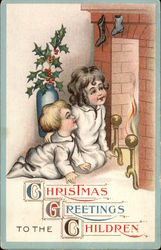 Christmas Greetings to the Children Postcard Postcard