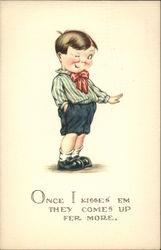 Young Boy Winking Postcard