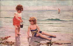 Little Sea Nymphs Children Postcard Postcard