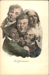 Les Grimaces Postcard