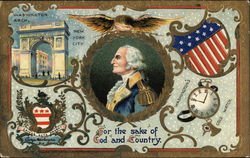 George Washington - For the sake of God & Country Presidents Postcard Postcard