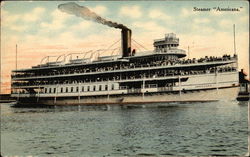 Steamer "Americana" Postcard