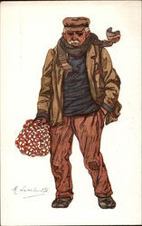 Belgian Man Postcard