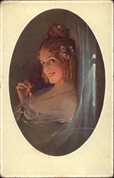 Portrait of Smiling Woman Postcard