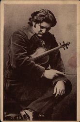 Portrait of Violinist Jsay Postcard