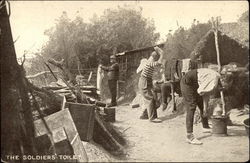 The Soldiers' Toilet Photograph Postcard