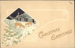 Christmas Greetings Postcard Postcard