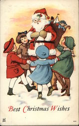 Best Christmas Wishes Children Postcard Postcard