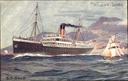 Wilson Line - SS Oslo Steamers Postcard Postcard