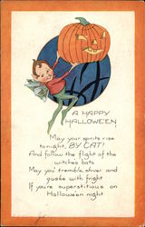 A Happy Halloween Postcard