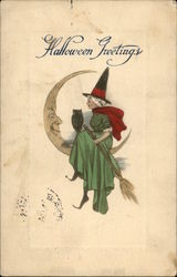 Halloween Greetings Postcard