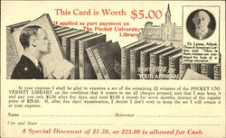 This Card is Worth $5.00 Postcard