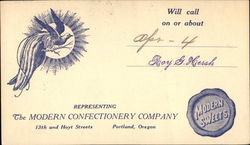 Representing the Modern Confectionery Company Postcard