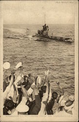 Submarine E. 11 returning from the Dardanelles World War I Postcard Postcard