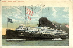 Steamer "Western States" on Lake Erie Steamers Postcard Postcard