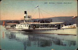 "Stadt Zurich" Steamer Ship Postcard