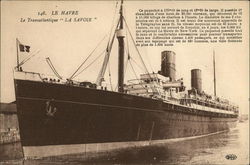 Le Transatlantique "La Sovoie" Postcard