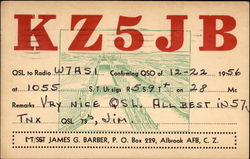 KZ5JB - 1956 Postcard