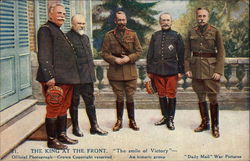 The King at the Front, The Smile of Victory Postcard