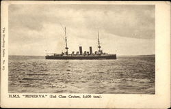 H.M.S. Minerva Postcard