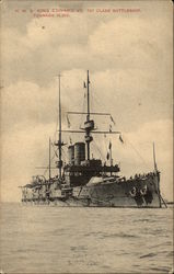 Battleship, The H.M.S. King Edward VII Battleships Postcard Postcard