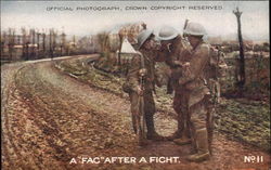 A "FAC" After a Fight Postcard