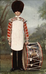 Grenadier Guards, Bass Drummer (Review Order) Military Postcard Postcard