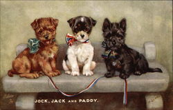 Jock, Jack and Paddy Postcard