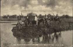 In Full Panoply, Otoe Indian Braves Native Americana Postcard Postcard