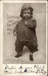 Did You Say I Was Bowlegged What Me! Babies Postcard Postcard