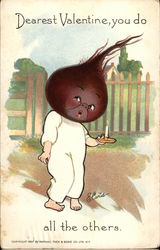 Dearest Valentine You do Beet All the Others Postcard Postcard