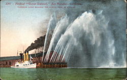 Fireboat David Scannell, San Francisco, Calif Boats, Ships Postcard Postcard