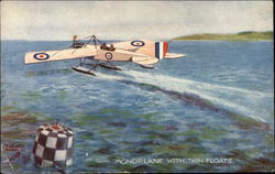 Monoplane with Twin Floats Postcard