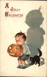 A Jolly Halloween - Shadow Series Postcard