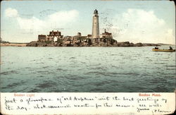 Boston Light Postcard