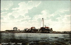 Boston Light Postcard